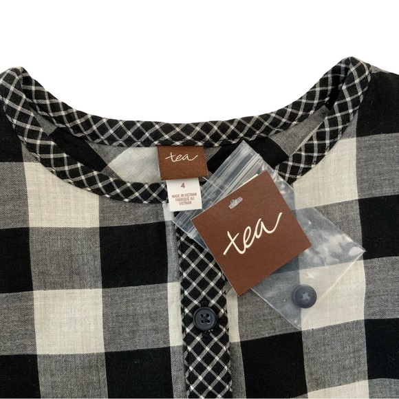 Tea Collection Plaid Dress Size 4 NWT - Picture 3 of 4